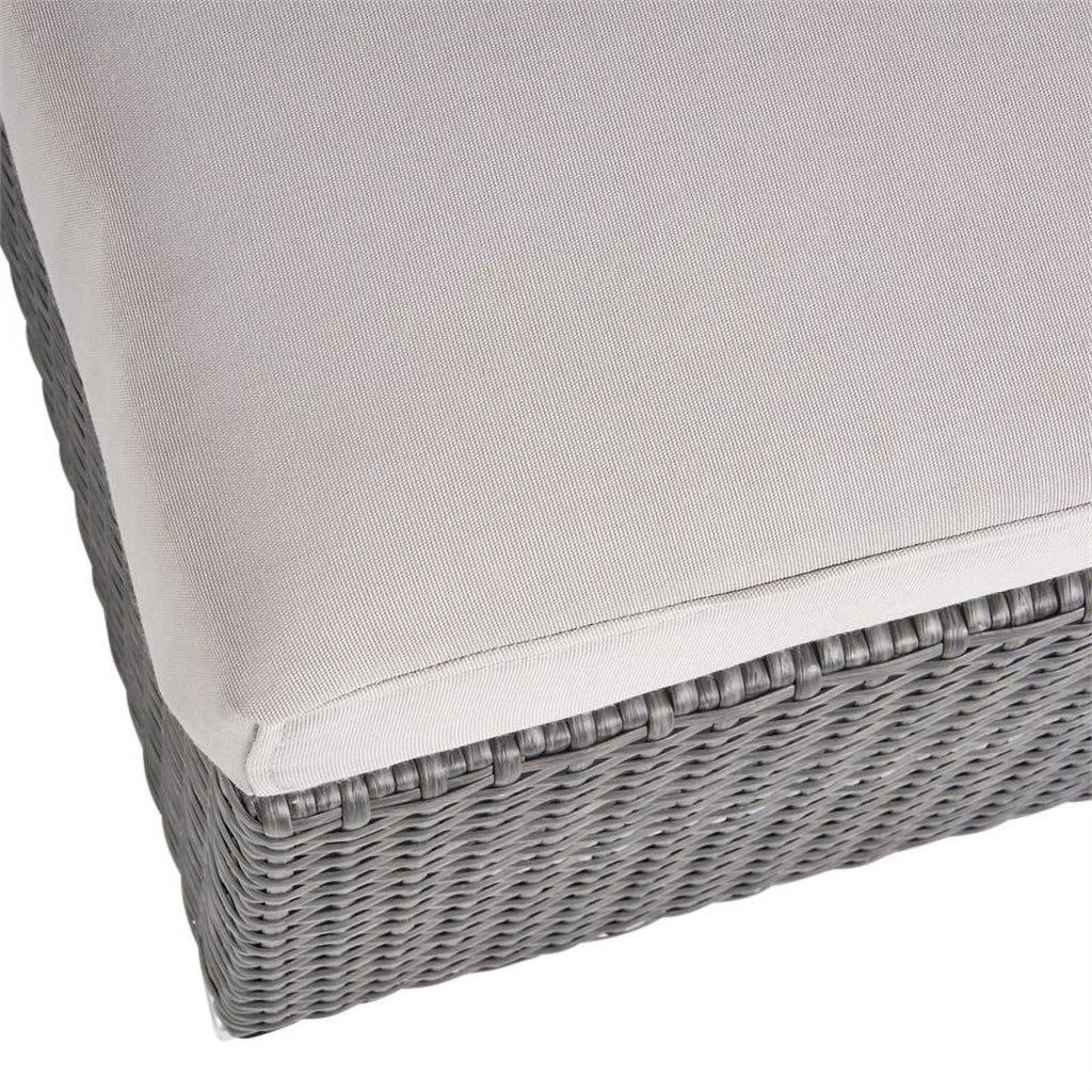 Grey Wicker Sectional with Aluminum Frame Q741762