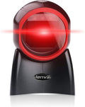 2D Barcode Scanner Desktop USB Wired Omni-Directional Hands-Free Automatic Barcode Reader Support 1D and QR-Code for Screen Scanning POS System L940614