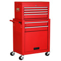 2 in 1 Rolling Storage Cabinet with 6 Drawers V879347