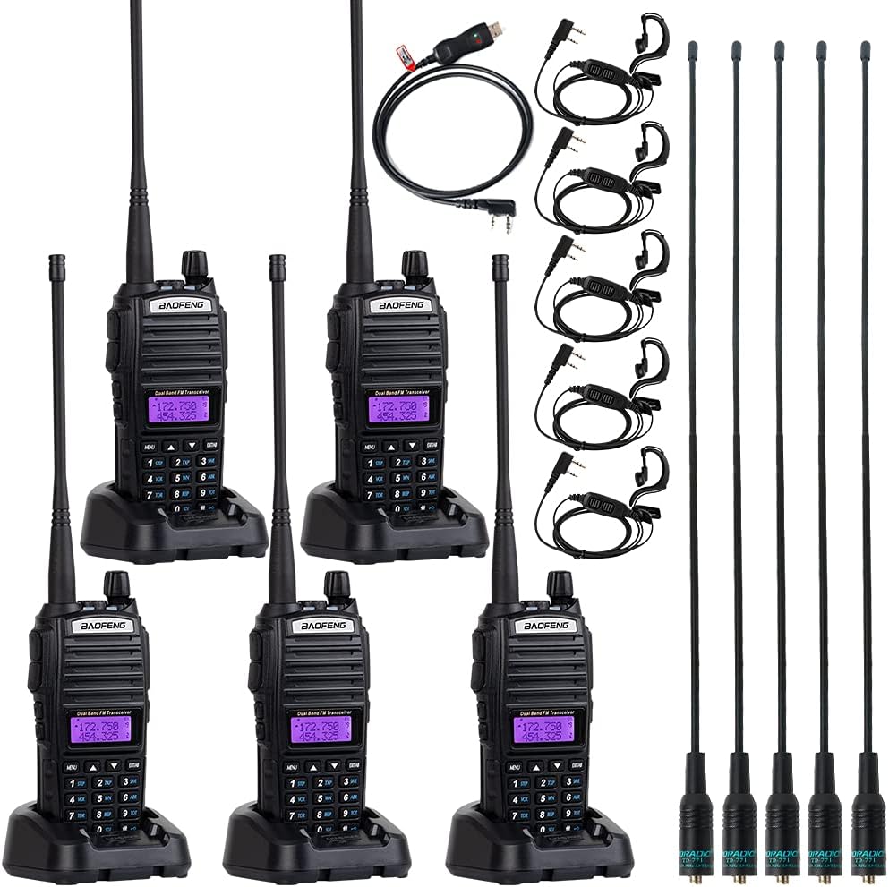 2 Way Radio 5 Pack Black V981968
