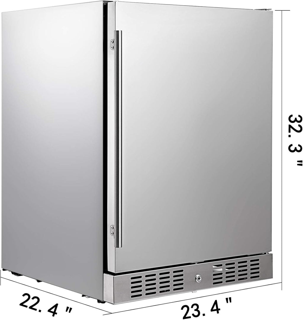 Silver 5.5 cu.ft. Beverage Cooler Refrigerator C14793