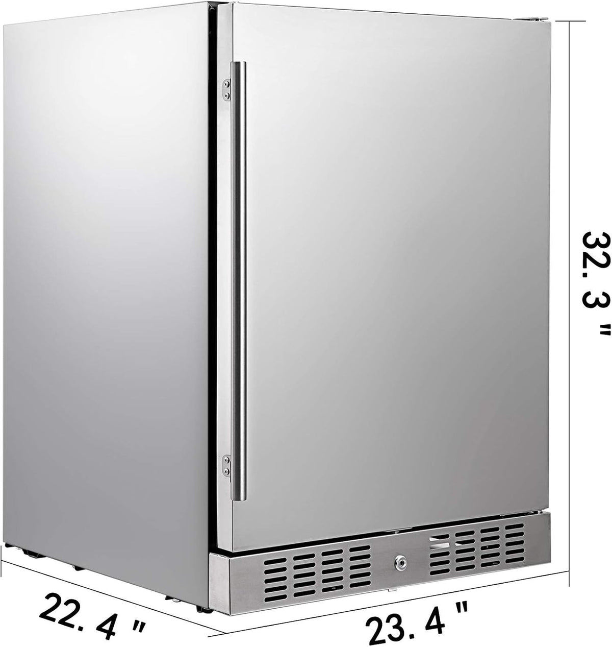 Silver 5.5 cu.ft. Beverage Cooler Refrigerator C14793