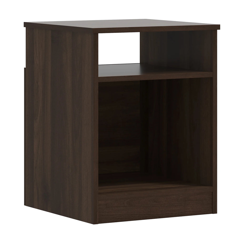 Dark Walnut Open Shelf Nightstand E588