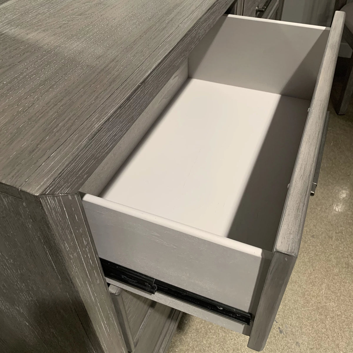 Gray Wood 6 Drawers Dresser B64216