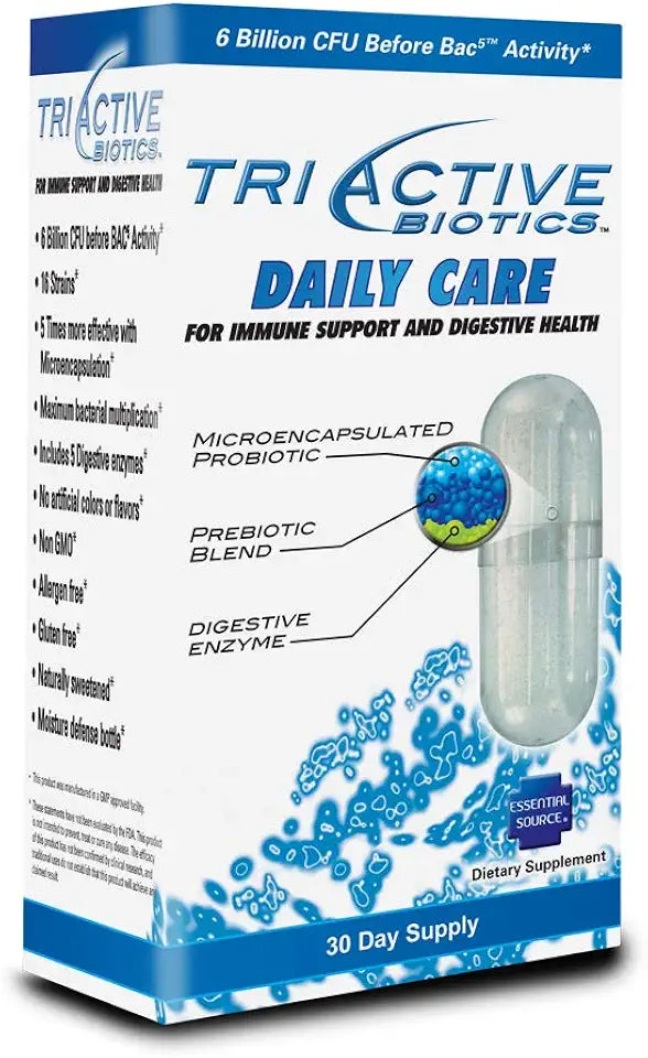 Probiotics Prebiotic Blend with 6 Billion CFU Digestive Enzymes 30 Capsules B626515