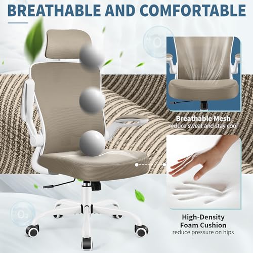 Black Ergonomic Office Chair with Lumbar Support B572