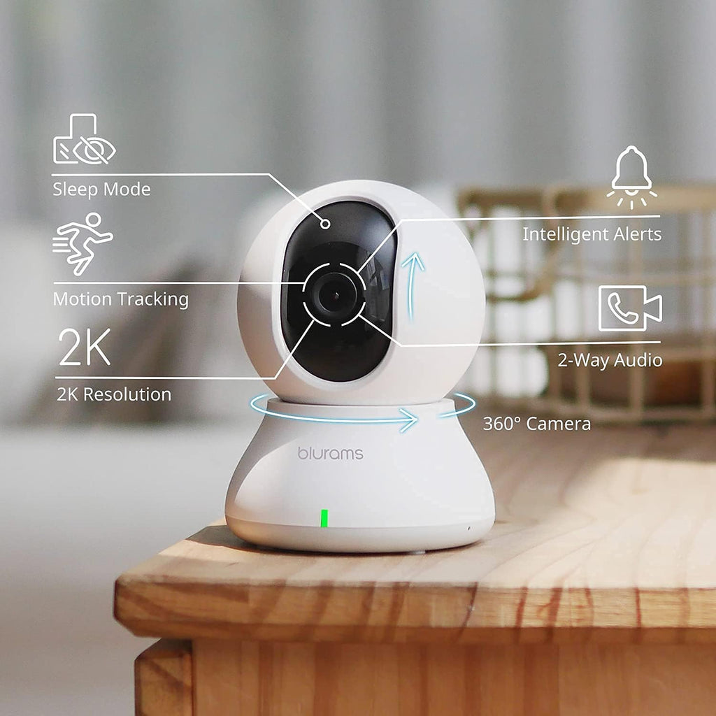 2K Indoor Dome Security Camera 2 Pack with Two-Way Audio and Night Vision D451596