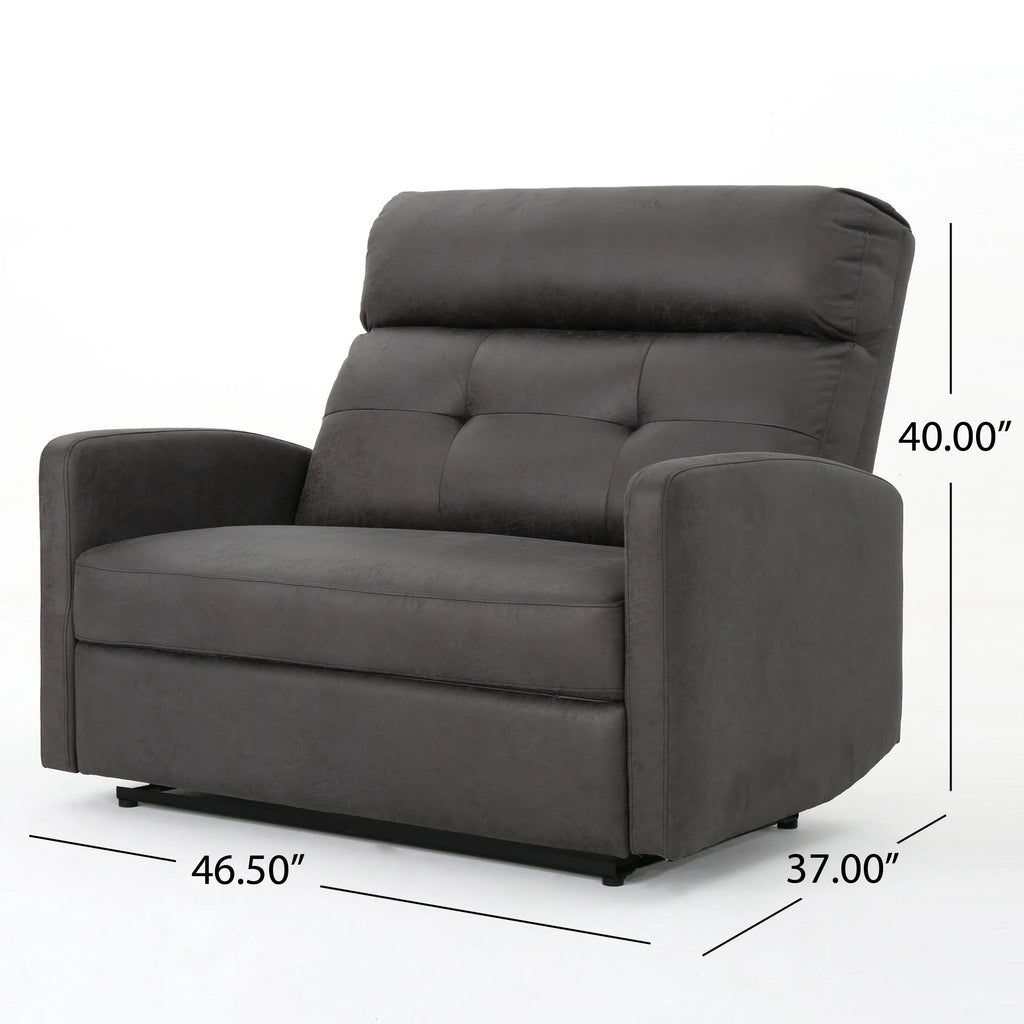 Oversize Microfiber 2 Seater Recliner X396776