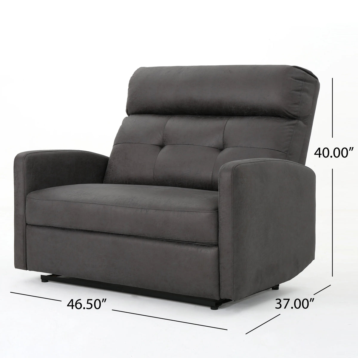 Oversize Microfiber 2 Seater Recliner X396776