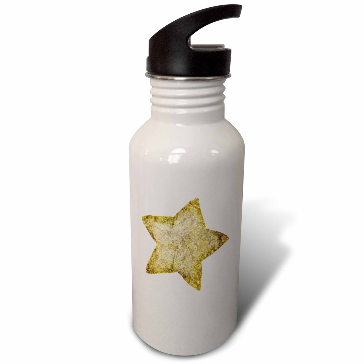 Gold Bling Star 21 oz Sports Water Bottle B73165