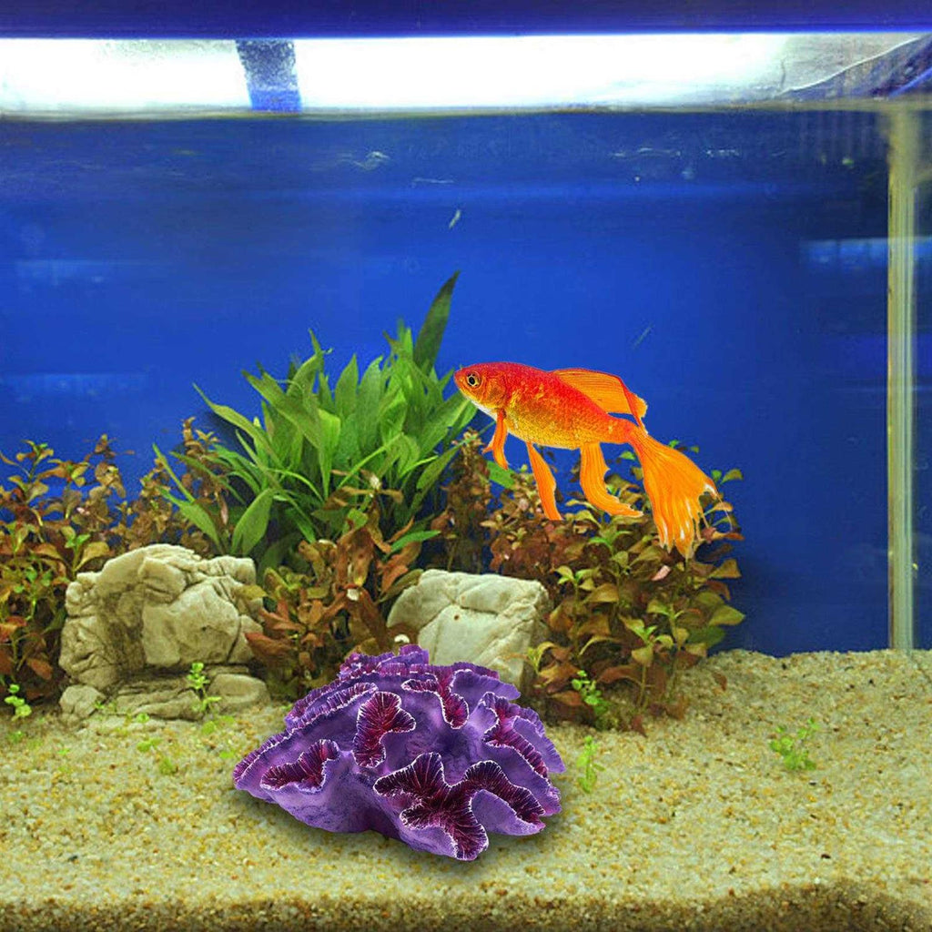Aquarium Coral Ornaments Purple J24604