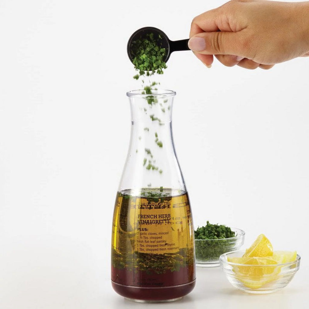 Plastic Salad Dressing Carafe and Handheld Mixer, 12 oz T97647