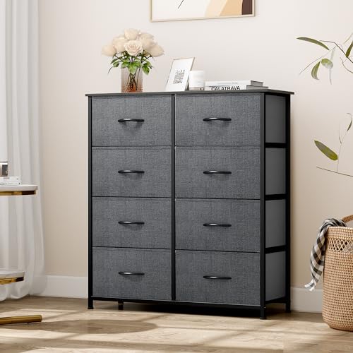 8 Drawer Dresser with Fabric Bins F57733