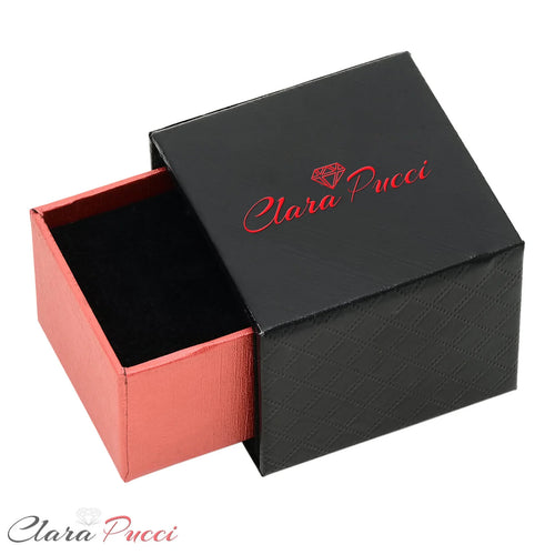 1 ct Princess Cut Solitaire Studs VVS1 Red Simulated Diamond Solid 18K Pink Rose Gold Earrings Screw back C578146
