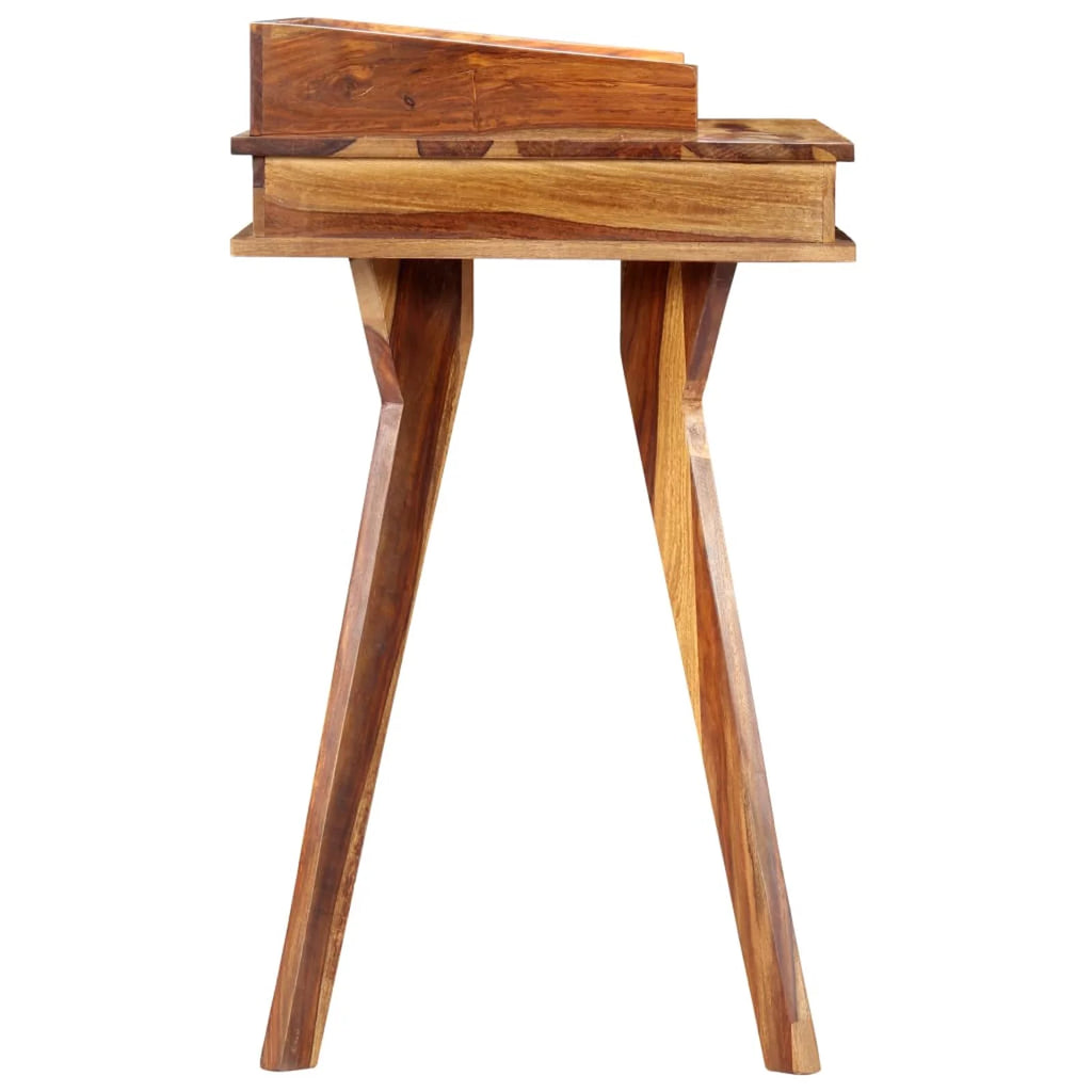 Sheesham Wood Writing Desk with 3 Storage Compartments and 1 Drawer E875