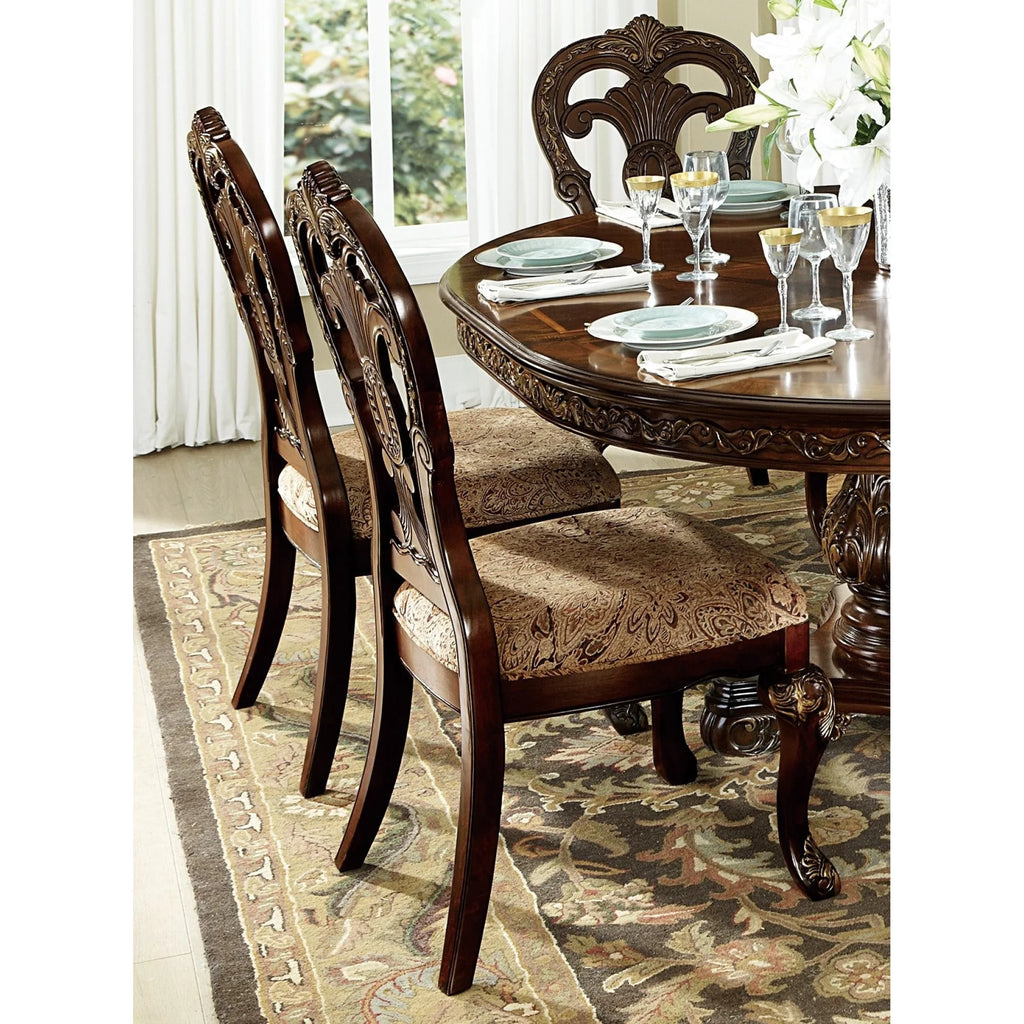 2pc Fabric Upholstered Side Chairs K56474