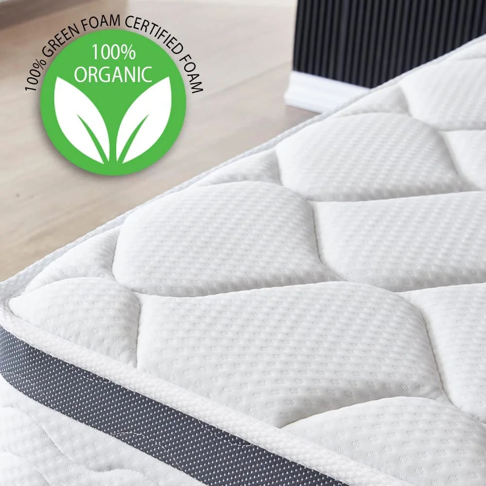 Twin Size 10 Inch Memory Foam Spring Hybrid Mattress W98267