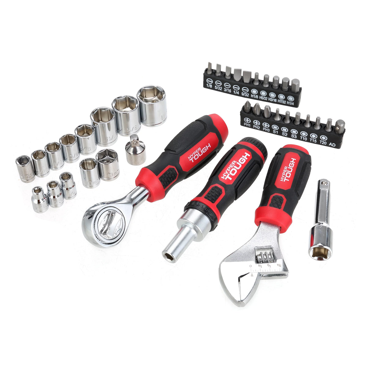 38 Piece Stubby Wrench and Socket Set J18799