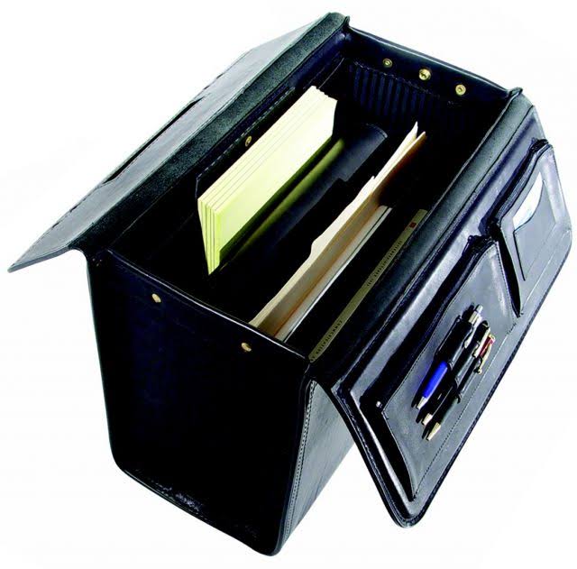 Black Leather Catalog Case M3075