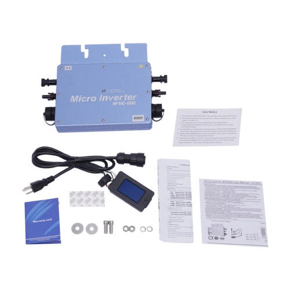 600W 110V Solar Micro Inverter Grid Tie MPPT Pure Sine Wave Waterproof J9410