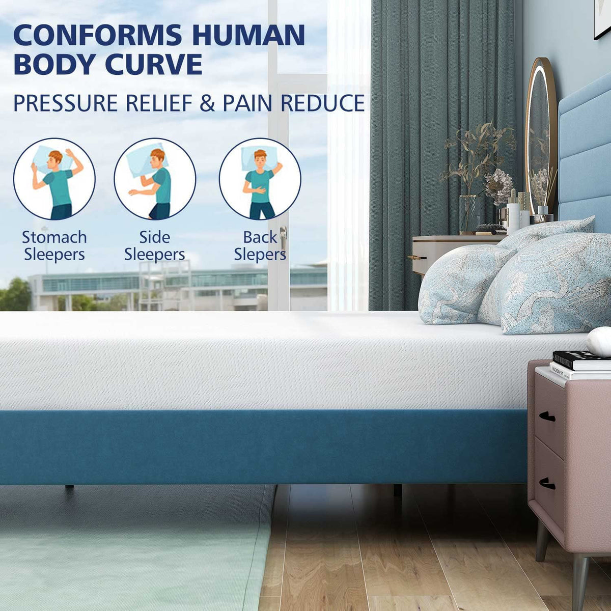 6" Full Memory Foam Medium-Firm Mattress in a Box Y739992