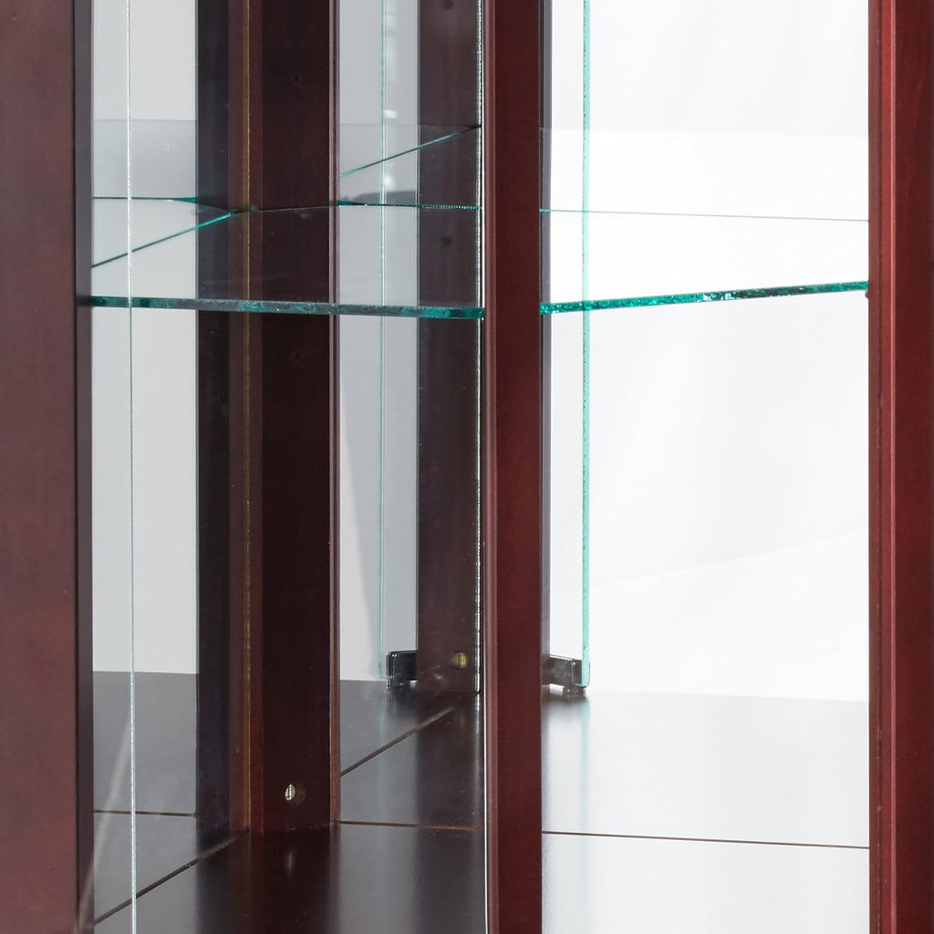 Cherry Finish Corner Cabinet E659