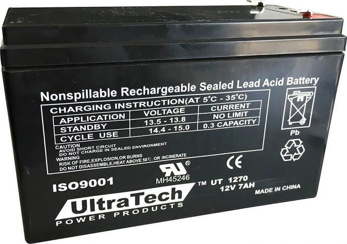 12V 7 Ah Sealed Lead Acid Alarm Battery N612