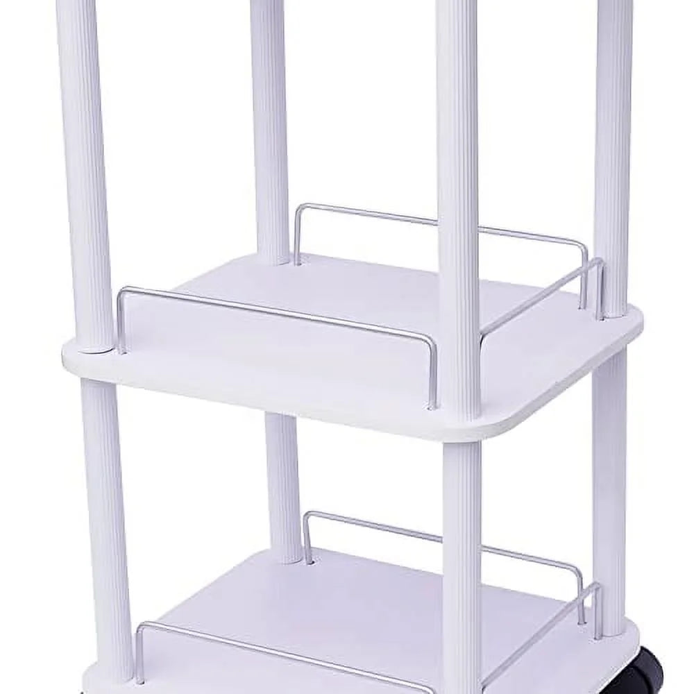 3-Tier Salon Trolley Cart with Rolling Wheels S37388