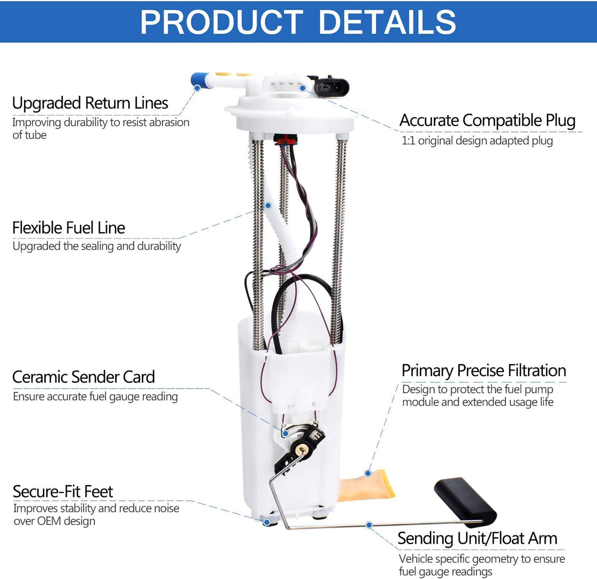 Fuel Pump Assembly with Sensor Pack of 2 A542